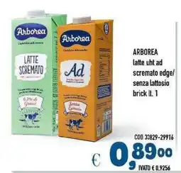 Del Prete Distribuzioni Arborea latte uht ad scremato edge senza lattosio offerta