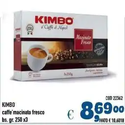 Del Prete Distribuzioni Kimbo caffè macinato fresco offerta