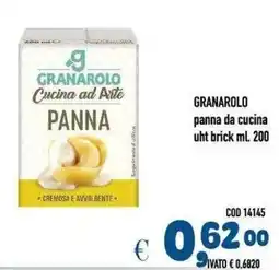 Del Prete Distribuzioni Granarolo panna da cucina offerta