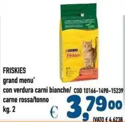 Del Prete Distribuzioni Friskies grand menu' con verdura carni bianche offerta