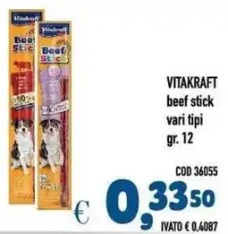Del Prete Distribuzioni Vitakraft beef stick offerta