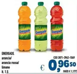 Del Prete Distribuzioni Energade arancia/ arancia rossa/ limone offerta