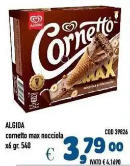 Del Prete Distribuzioni Algida cornetto max nocciola offerta