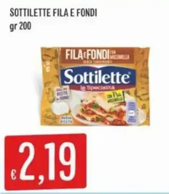 IperSisa Sottilette fila e fondi offerta