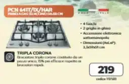 Elettrosintesi Tripla Corona Piano a gas 64TT/IX/HAR offerta