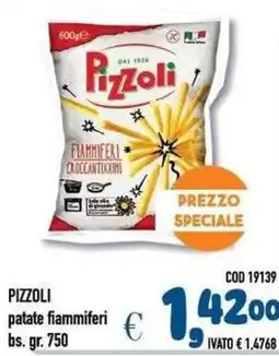 Del Prete Distribuzioni Pizzoli patate fiammiferi offerta
