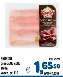 Del Prete Distribuzioni Negroni prosciutto cotto stella offerta