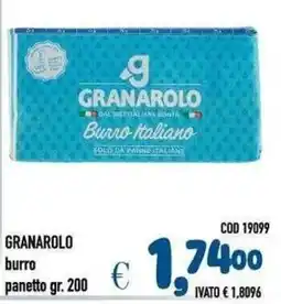 Del Prete Distribuzioni Granarolo burro offerta