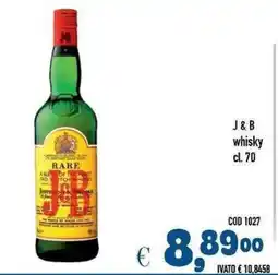 Del Prete Distribuzioni J & B whisky offerta