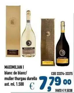 Del Prete Distribuzioni Maximilian blanc de blanc/ muller thurgau durello offerta