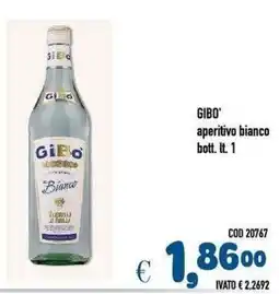 Del Prete Distribuzioni Gibo aperitivo bianco offerta