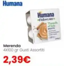 Paniate Humana Nature Care Merenda offerta