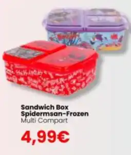 Paniate Sandwich Box Spidermsan-Frozen Multi Compart offerta