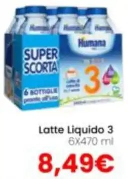 Paniate Latte Liquido 3 Humana offerta