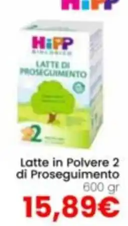 Paniate HiPP Latte di Proseguimento 2 offerta
