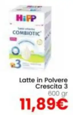 Paniate HiPP Latte in Polvere Crescita 3 offerta