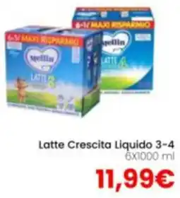 Paniate Latte Crescita Liquido Meillia 3-4 offerta
