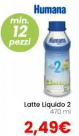Paniate Humana Latte Liquido 2 offerta