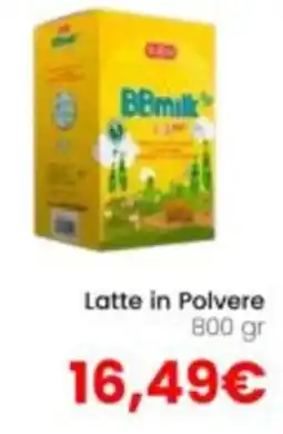 Paniate BBmilk Latte in Polvere offerta