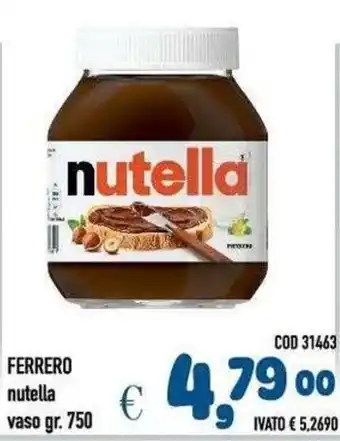 Del Prete Distribuzioni Ferrero nutella offerta