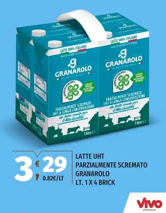 Latte UHT parzialmente scremato Granarolo