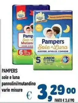 Del Prete Distribuzioni Pampers sole e luna pannolini/mutandino offerta