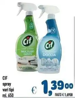 Del Prete Distribuzioni Cif spray vari tipi offerta