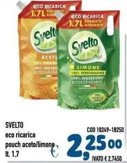 Del Prete Distribuzioni Svelto eco ricarica pouch acetolimone offerta