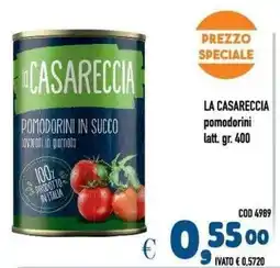 Del Prete Distribuzioni La Casareccia pomodorini in succo offerta