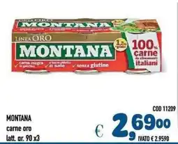 Del Prete Distribuzioni Montana carne oro offerta