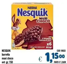 Del Prete Distribuzioni Nesquik barretta maxi choco offerta