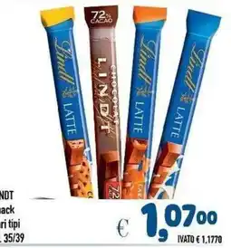 Del Prete Distribuzioni Lindt Latte offerta