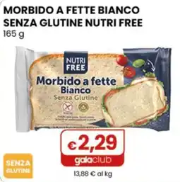 Gala Supermercati Nutri Free morbido a fette bianco senza glutine offerta