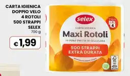 Gala Supermercati Carta igienica Selex Maxi Rotoli offerta