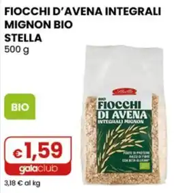 Gala Supermercati Fiocchi d'avena integrali mignon bio Stella offerta