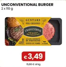 Gala Supermercati Unconventional burger offerta