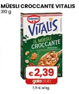 Gala Supermercati Müesli croccante Vitalis offerta
