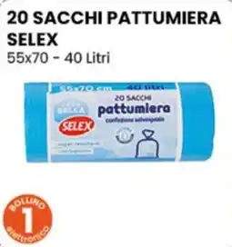 Gala Supermercati Sacchi pattumiera Selex offerta