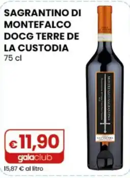 Gala Supermercati Sagrantino di Montefalco DOCG Terre de la Custodia offerta
