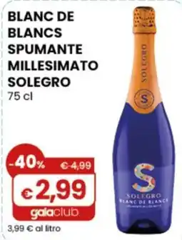 Gala Supermercati Spumante millesimato Solegro offerta