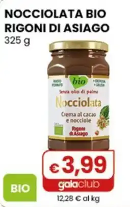 Gala Supermercati Nocciolata Rigoni di Asiago offerta