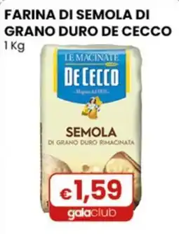 Gala Supermercati Farina di semola di grano duro de cecco offerta