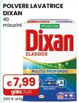 Gala Supermercati Polvere lavatrice Dixan Classico offerta