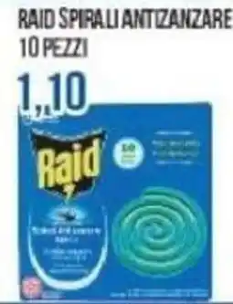 Beauty Si Raid spirali antizanzare offerta