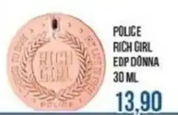 Beauty Si Police Rich Girl EDP Donna offerta