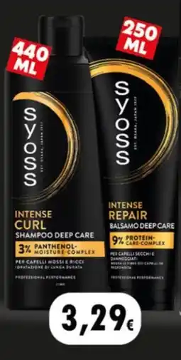 GeD Shopping Syoss Intense Curl Shampoo Deep Care offerta