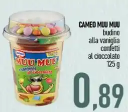 Ciro Amodio Cameo muu muu budino alla vaniglia confetti al cioccolato offerta