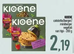 Ciro Amodio Kioene cotolette/burger/miniburger vegetali offerta