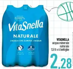 Ciro Amodio VitaSnella acqua minerale naturale offerta