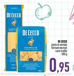 Ciro Amodio De Cecco pasta di semola formati normali varie trafile offerta